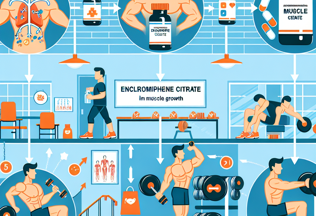 Come l'Enclomifene citrato può contribuire alla crescita muscolare nel contesto sportivo