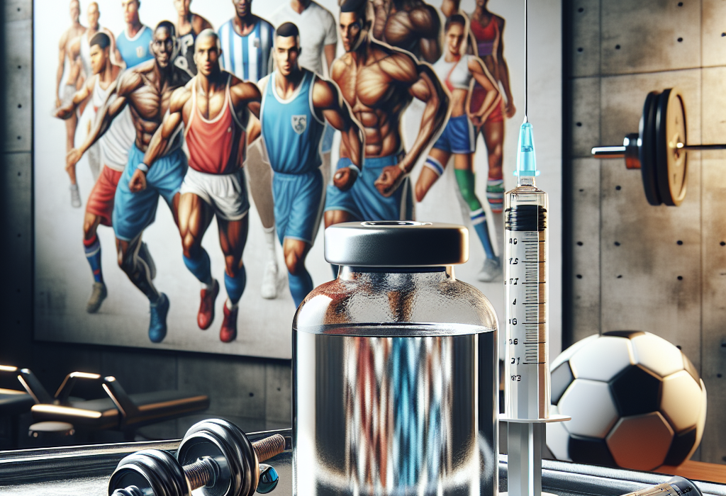 Acqua battericida per iniezioni e recupero muscolare nello sport