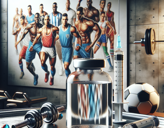 Acqua battericida per iniezioni e recupero muscolare nello sport